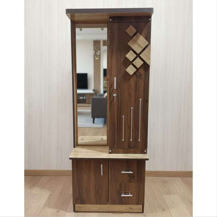 Teak Wood Designer Dressing Table with Mirror and Storage
